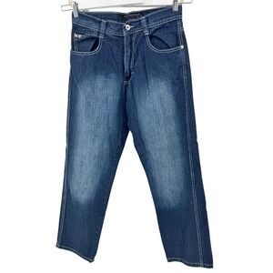 Southpole 4180 Y2k Jeans 30x32 Mens Blue Dark Wash  Straight Fit Baggy‎ Hip Hop
